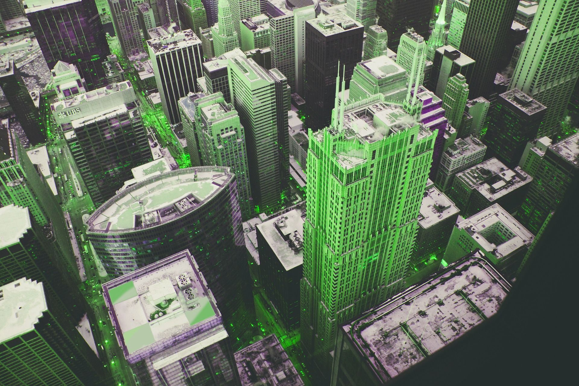 arquitectura color verde