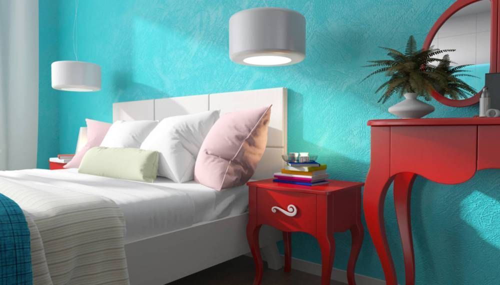 Habitación turquesa