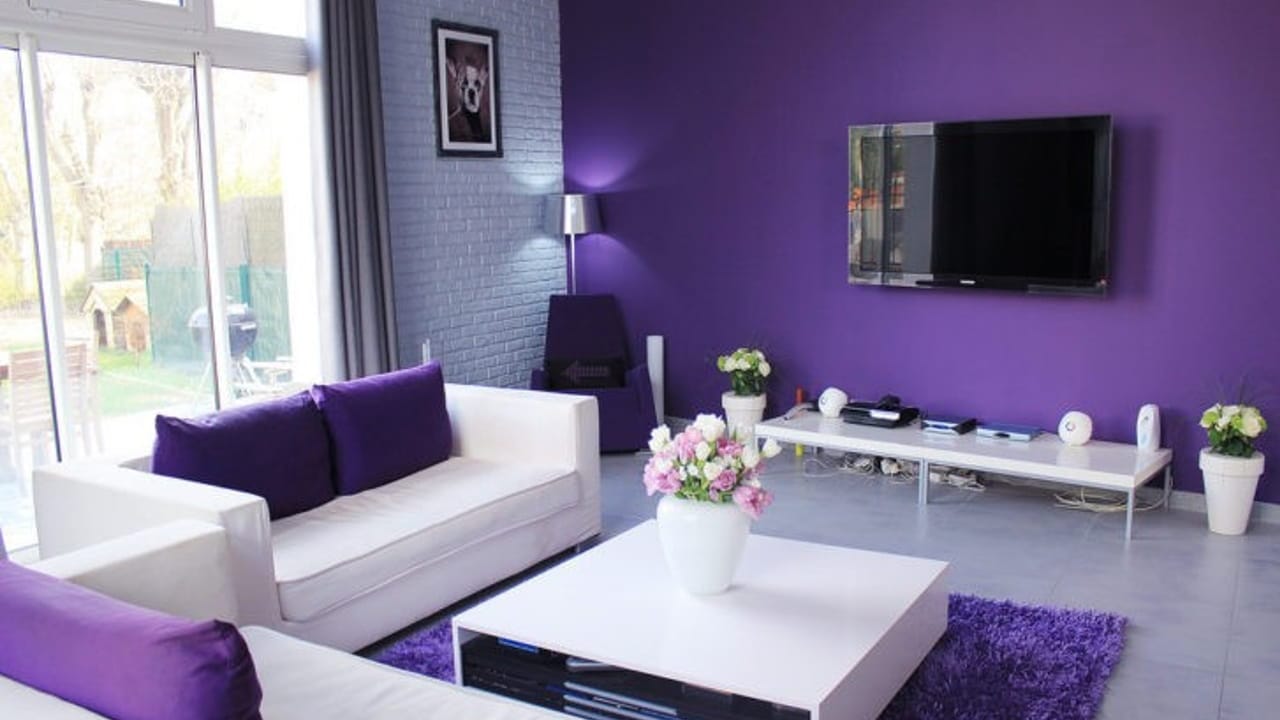 Decoración violeta