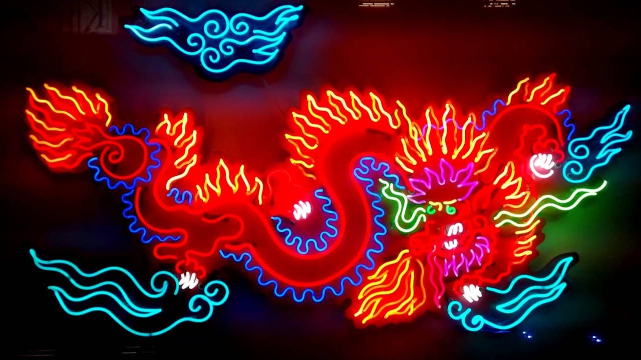 cartel colores de neon cartel colores de neon