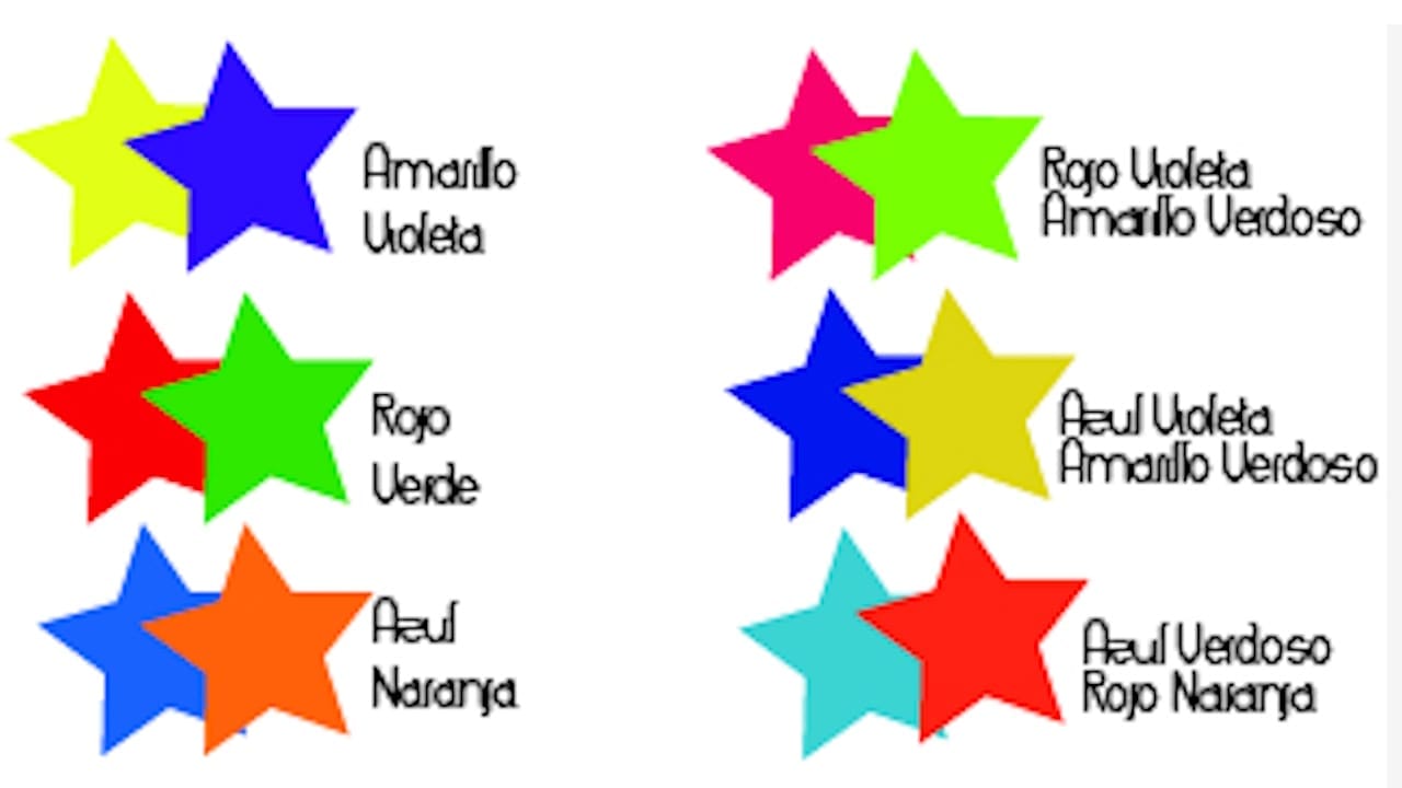 tabla colores complementarios